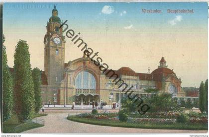 Wiesbaden - Hauptbahnhof - Verlag Heinrich Nord Wiesbaden