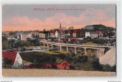 39123725 - Kalkberge-Ruedersdorf. Panorama neuen Bruecke ungelaufen  leichte Abschuerfungen, kleiner Knick unten rechts