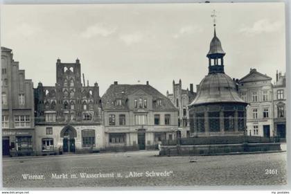 70132321 Wismar Mecklenburg Wismar Mecklenburg Markt Wasserkunst Alter Schwede *