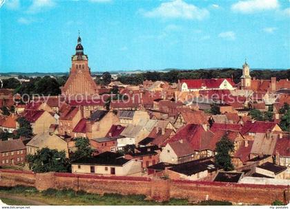 43370758 Wittstock Stadtbild mit Kirchen Stadtmauer