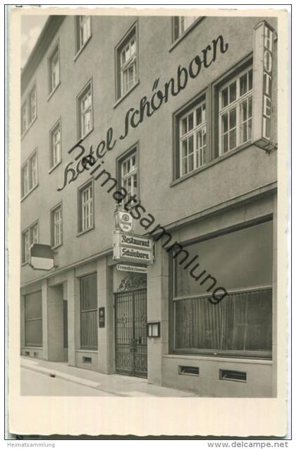 Würzburg - Hotel Schönborn - Foto-Ansichtskarte