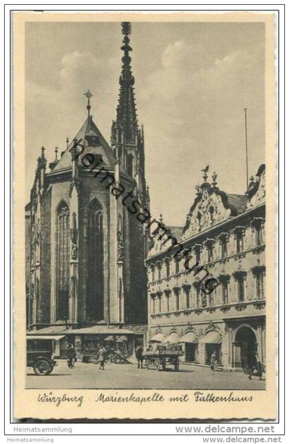 Würzburg - Marienkapelle - Falkenhaus - 30er Jahre