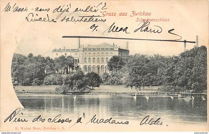 Zwickau (SN) Gruss aus Zwickau Schwanenschloss - Verlag E. Walter Marx, Zwickau