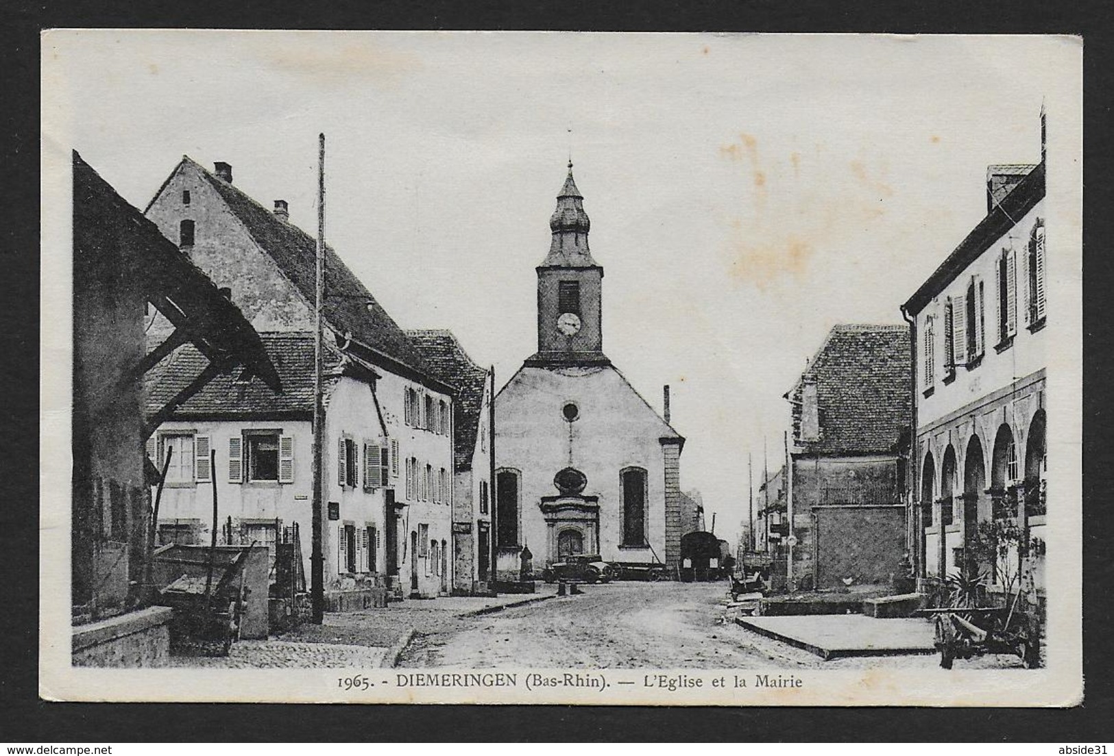 DIEMERINGEN - L' Eglise et la Mairie