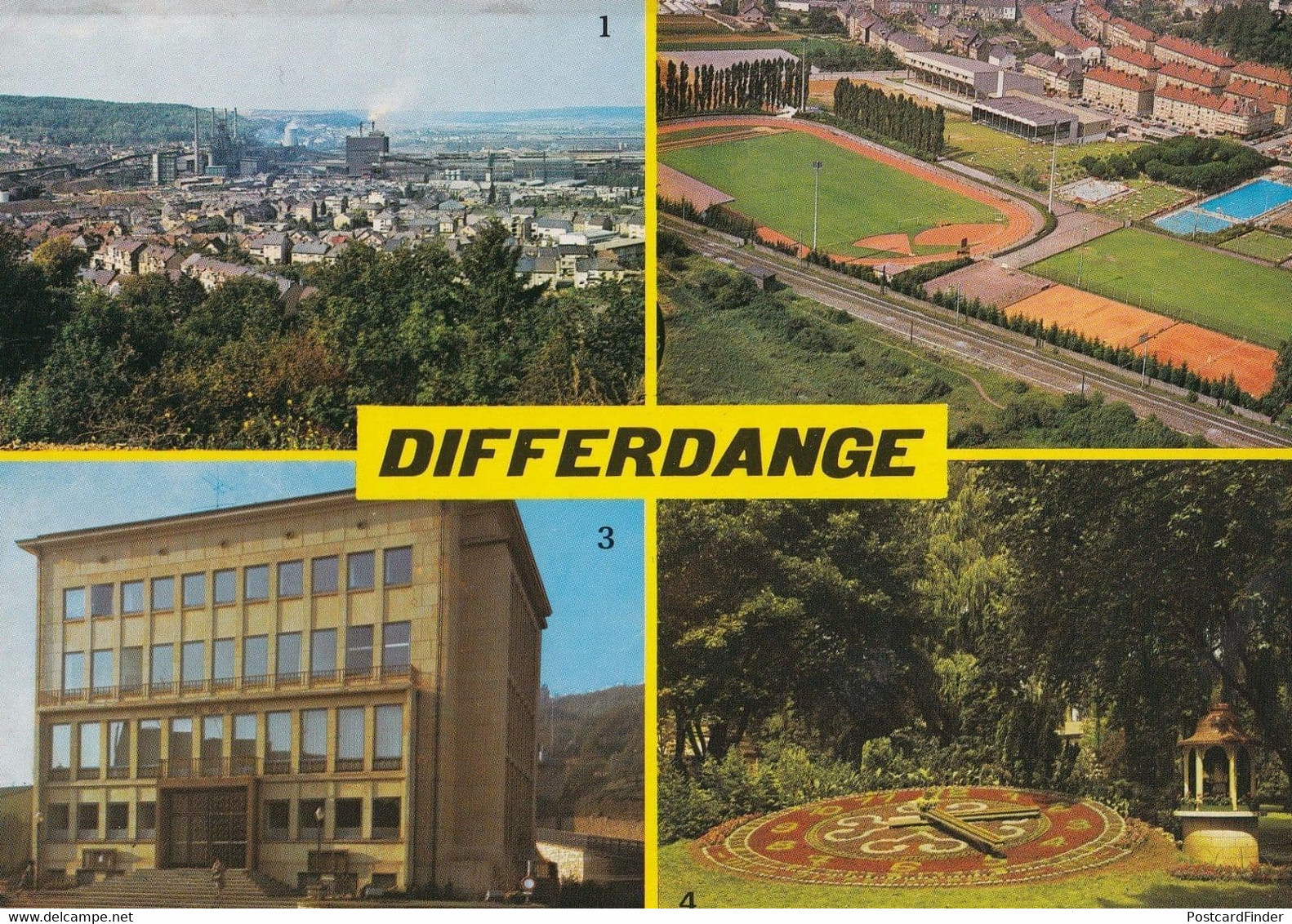 Differdange Hotel De Ville Sports Centre Postcard