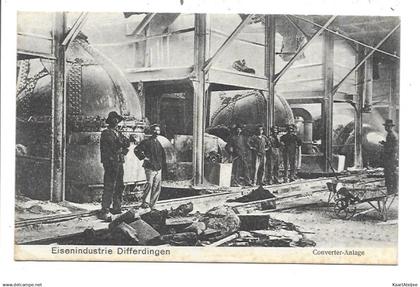 Eisenindustrie Differdingen - Converter-Anlage.