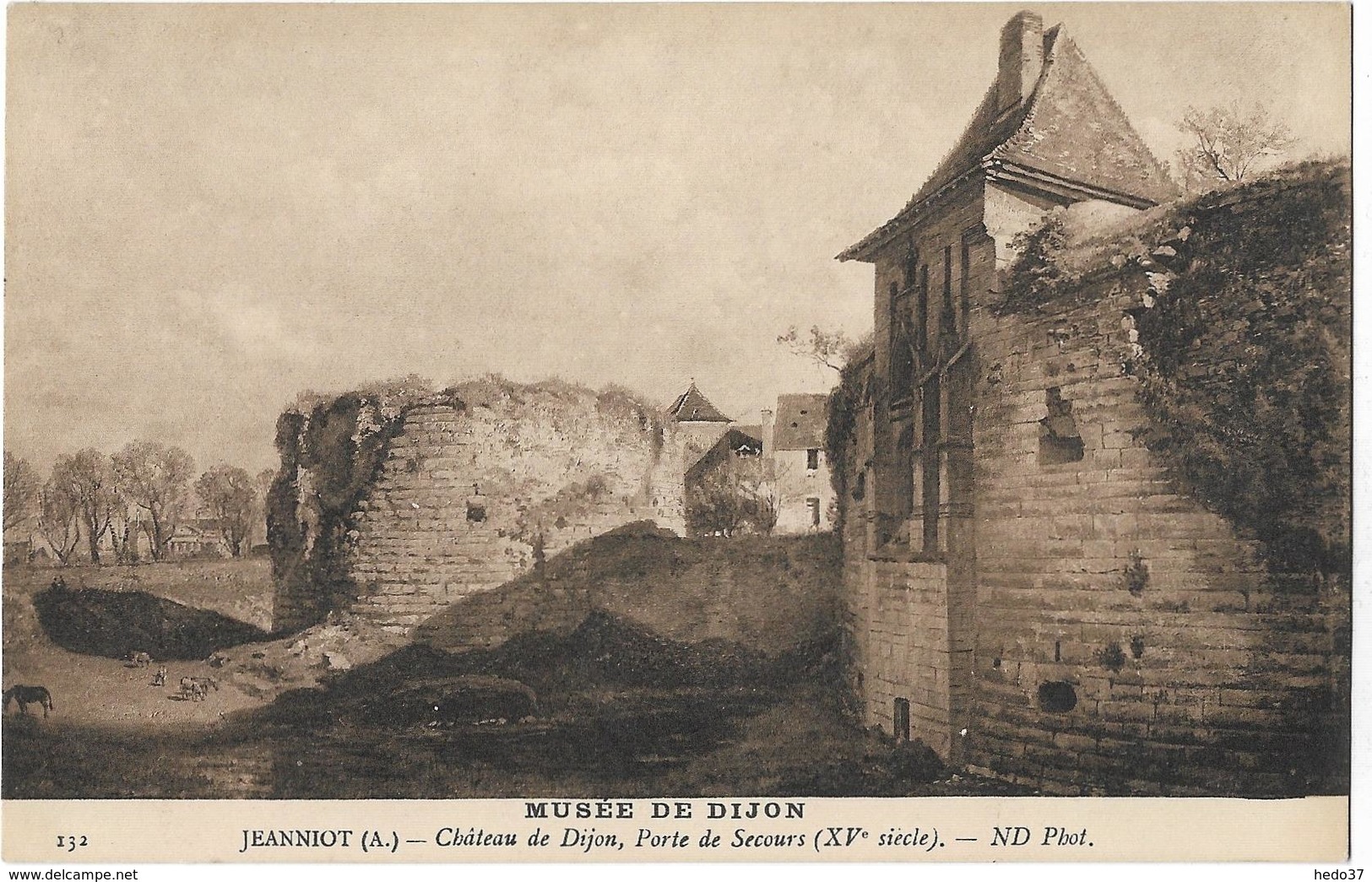 Dijon - Musée de Dijon - Château de Dijon, Porte de Secours (XVe siècle)