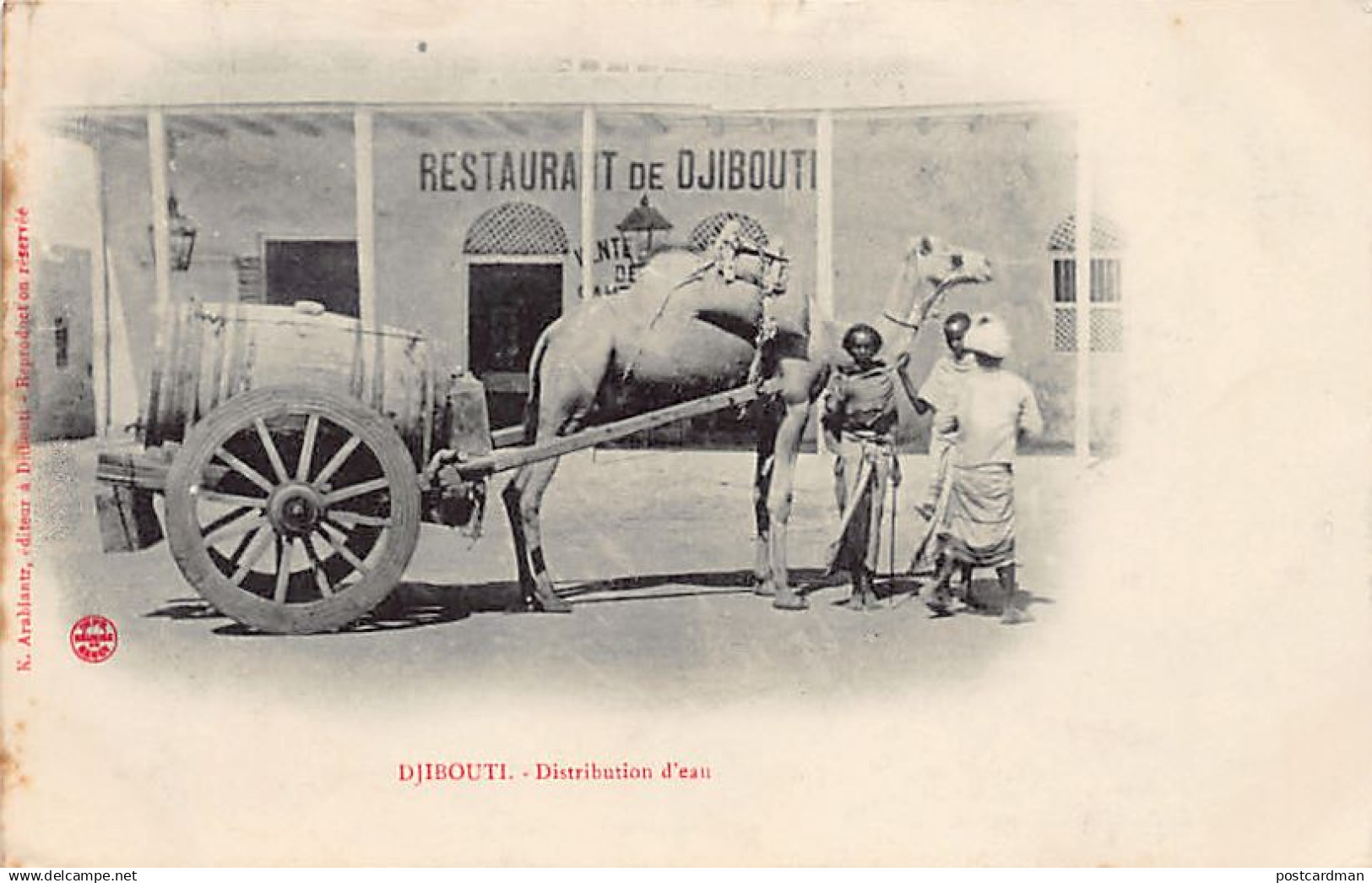 DJIBOUTI - Distribution d'eau - Restaurant de Djibouti - Ed. K. Arabiantz