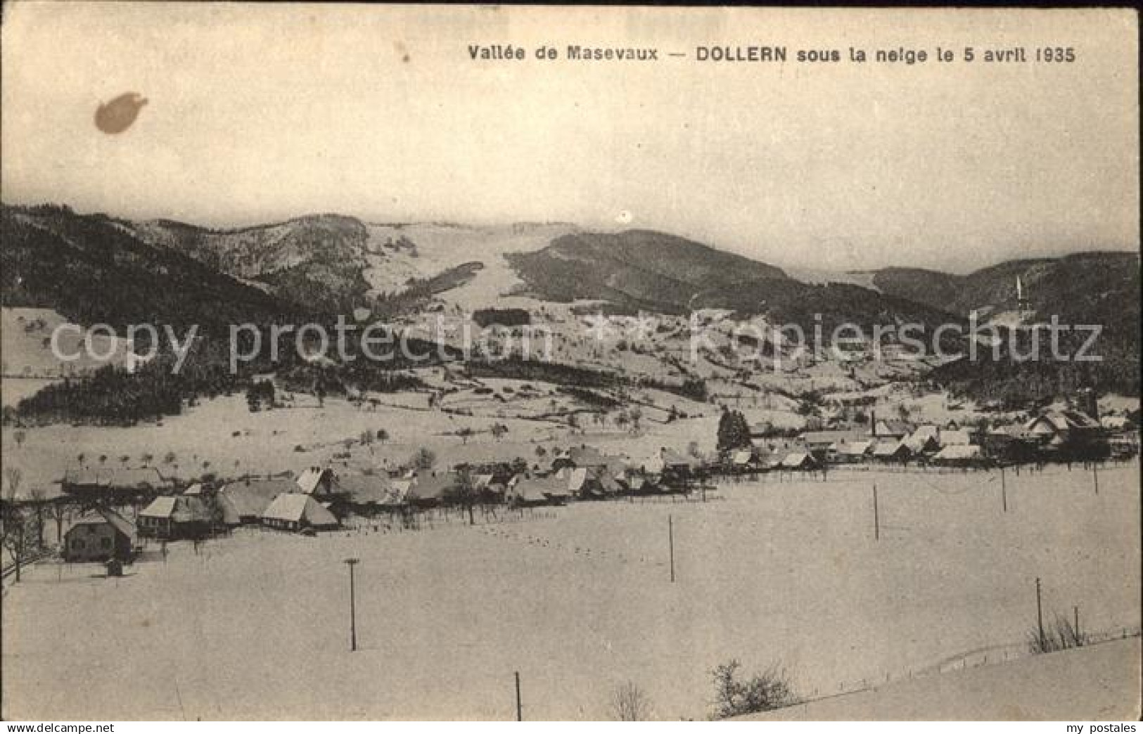 Dollern Vallee de Masevaux sous la neige