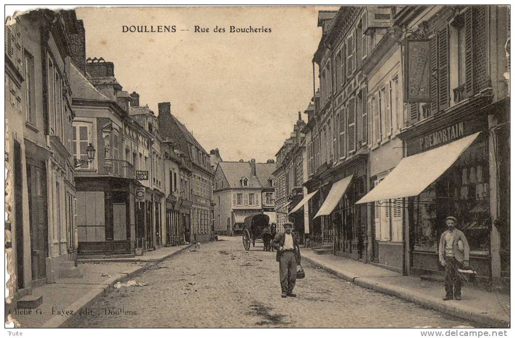 DOULLENS RUE DES BOUCHERIES COMMERCES