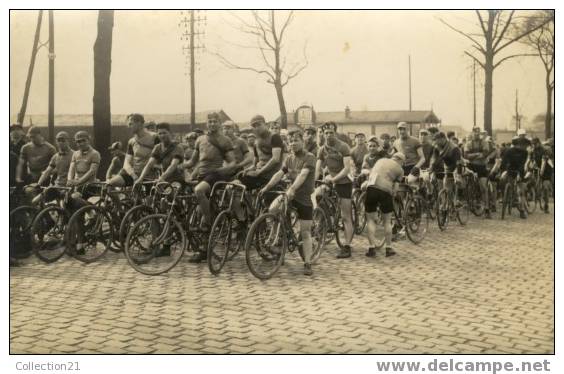 DRANCY ??? .... CARTE PHOTO ... CYCLISME ... PRIX DES CYCLES VILPELLE LE DEPART