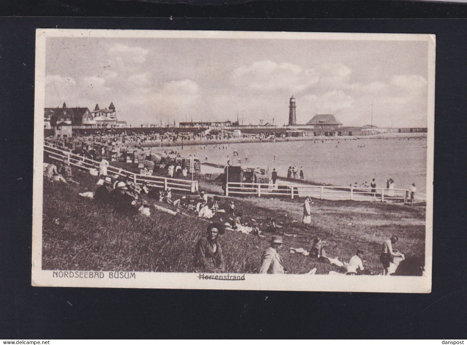 Dt. Reich AK Büsum Herrenstrand 1928