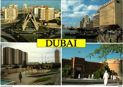 PC U.A.E. , DUBAI, SCENES FROM DUBAI, REAL PHOTO POSTCARD (b16384)