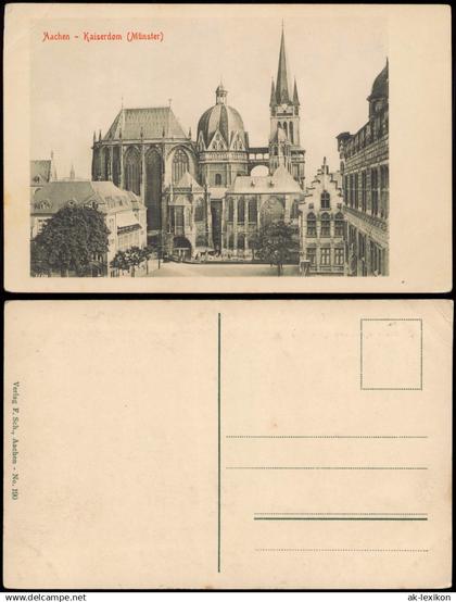 Ansichtskarte Aachen Aachen Kaiserdom (Münster) 1910