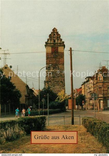 73179309 Aken Elbe Koethener Turm Aken Elbe