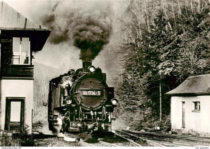 73888635 Kipsdorf Altenberg Schmalspurbahn am Bahnhof Kipsdorf