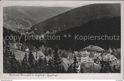 Kipsdorf Blick auf Kipsdorf und Baerebfels