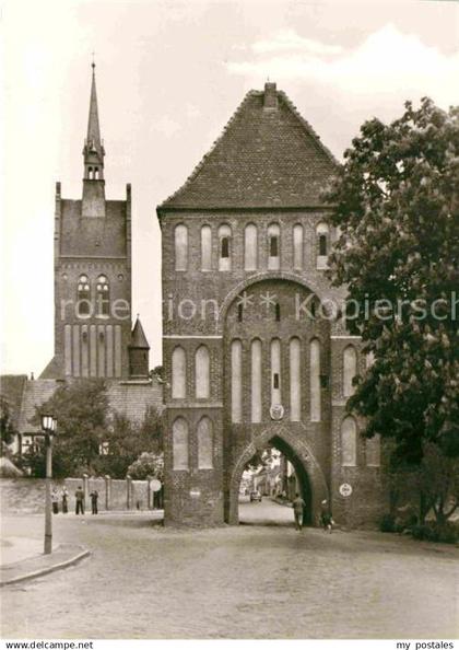 72788581 Anklam Torturm 15. Jhdt. Stadtkirchturm Anklam