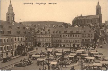 70912453 Annaberg-Buchholz Erzgebirge Annaberg-Buchholz Marktplatz  Brunnen *