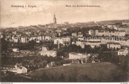 Annaberg-Buchholz Erzgebirge Blick vom Buchholz- Schottenberg