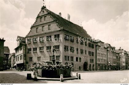 73137063 Ansbach Mittelfranken Rathaus Markgraf Georg Brunnen Ansbach Mittelfran