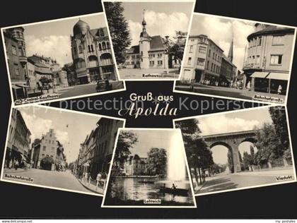 72442592 Apolda Bahnhofstrasse Rathaus Viadukt Apolda