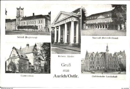 70117330 Aurich Ostfriesland Aurich Schloss Schule x 1955