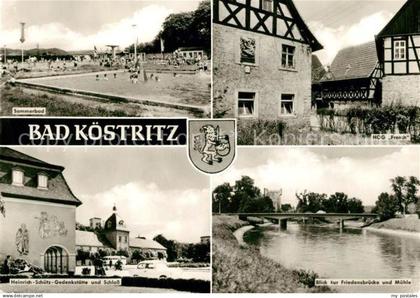 43353344 Koestritz Bad Schloss Schwimmbad Friedensbruecke Muehle HOG Frosch