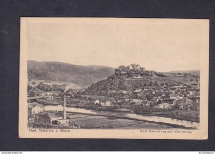 Bad Munster a. Stein - Dorf Ebernburg mit Ebernburg ( A. Geis Jr)