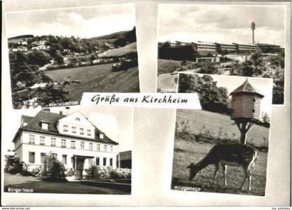 70110172 Kirchheim Teck Kirchheim Wildgehege Buergerhaus ungelaufen ca. 1965