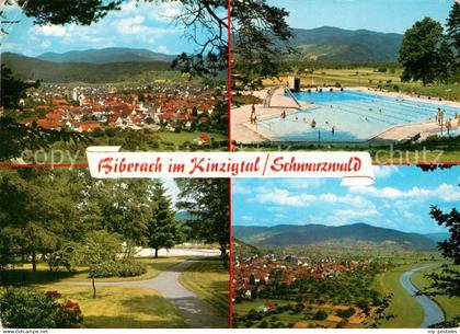 73313761 Biberach Baden Freibad Fliegeraufnahme Park Biberach Baden