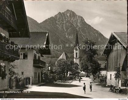 71603754 Piding Ortsstrasse Kirche Hochstaufen Chiemgauer Alpen