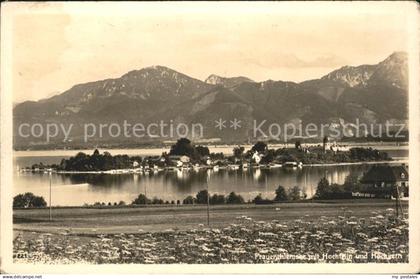 71861482 Frauenchiemsee mit Hochfelln und Hochgern Chiemgauer Alpen