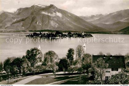 72632259 Gstadt Chiemsee Fraueninsel Hochgern Chiemgauer Alpen