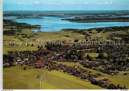 73085241 Bernau Chiemsee Fliegeraufnahme  Bernau