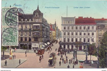 AK - Berlin Berlijn - Friedrichstrasse - 1913