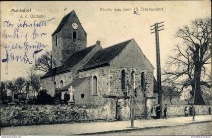 CPA Berlin Marzahn Mahlsdorf, Kirche aus d. 13. Jahrhundert