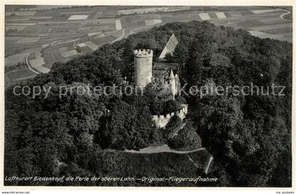 73212586 Biedenkopf Schloss Original Fliegeraufnahme Biedenkopf