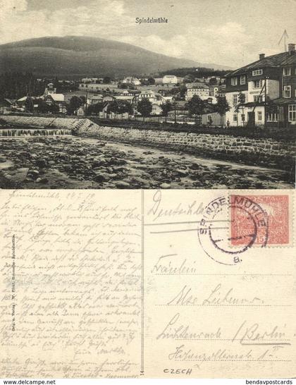 SPINDELMÜHLE, Špindlerův Mlýn, Panorama (1919) Tschechien AK