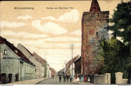 CPA Altlandsberg in der Mark, Straßenpartie am Berliner Tor