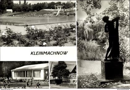 CPA Kleinmachnow, Freibad m. Café, Gasthof, Statue