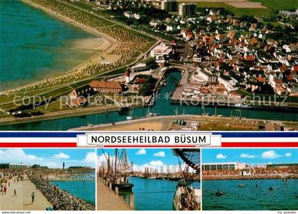 72866993 Buesum Nordseebad Fliegeraufnahme  Buesum