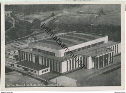 Berlin - Deutschlandhalle - Fliegeraufnahme - Verlag Munier Berlin 1948