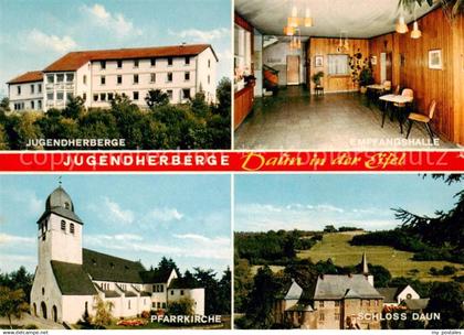 73814284 Daun Eifel Jugendherberge Empfangshalle Pfarrkirche Schloss Daun