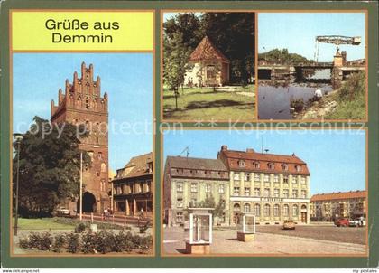 72123454 Demmin Mecklenburg Vorpommern Luisentor Zugbruecke ueber Peene Demmin