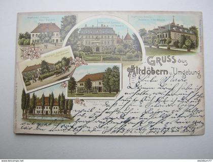 ALT DÖBERN , seltenen Karte um 1905 mit Marke+Stempel