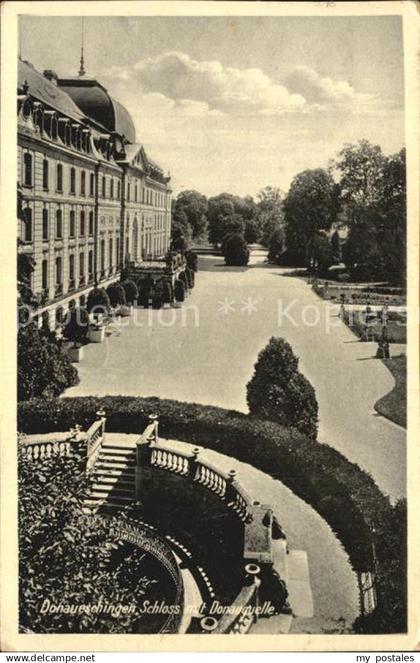 42560372 Donaueschingen Schloss mit Donauquelle Donaueschingen