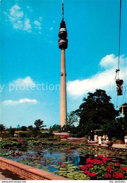 73124675 Dortmund Fernsehturm und Wasserrosenteich Dortmund