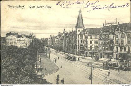 70083186 Duesseldorf Duesseldorf Graf Adolf - Platz x 1906 Duesseldorf