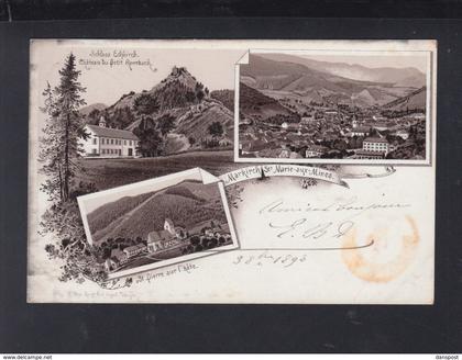 Dt. Reich Elsass Alsace Litho-AK Markirch Ste Marie-aux-Mines 1898